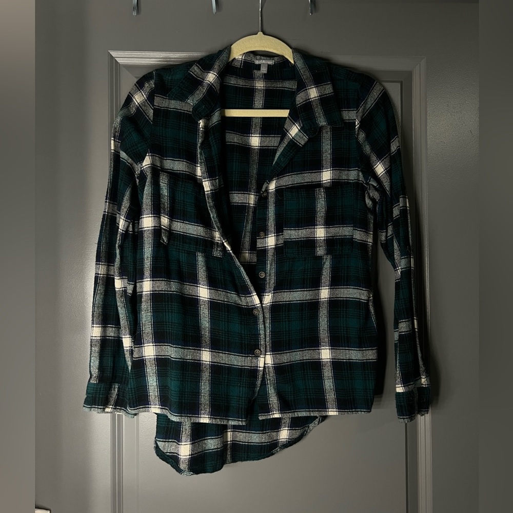 Charlotte Russe green flannel